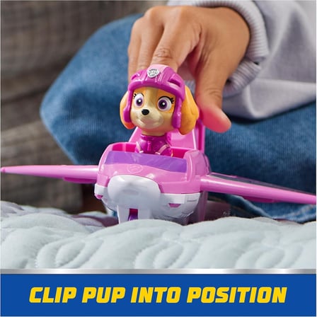 PAW Patrol Air Rescue Skye Kurtarma Uçağı Seti Pençeli Sepetli 6 cm Figür + Tavşan