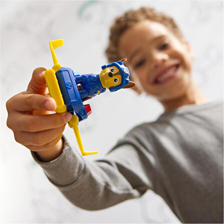 PAW Patrol: Action Pups Chase Aksiyon Figürü ve Katlanabilir Kanatlı Hoverboard Uçak Oyuncağı - 5 CM