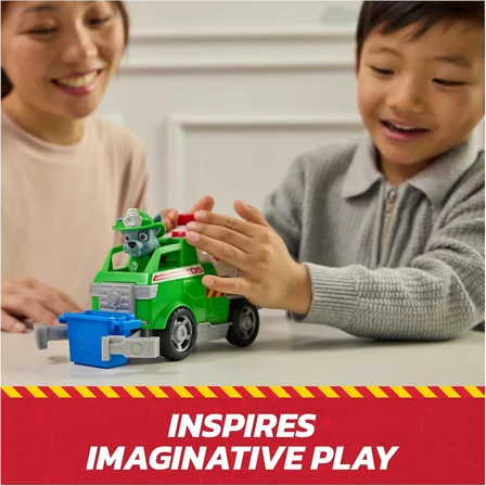 Paw Patrol Fire Rescue Rocky İtfaiye Tankeri 20 cm Araç + Figür + Kıskaç + Kutu