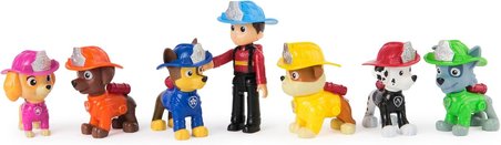 PAW Patrol Fire Rescue 7’li Figür Seti Ryder+Chase+Marshall+Skye+Rubble+Rocky+Zuma