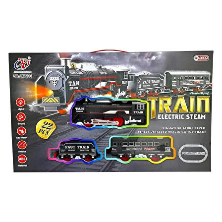 Kutulu 22 Parça Pilli Tren