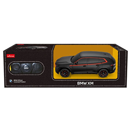 1/24 BMW XM Siyah RC Araba 2.4GHz F/F Tam Fonksiyon 20 cm Lisanslı Model