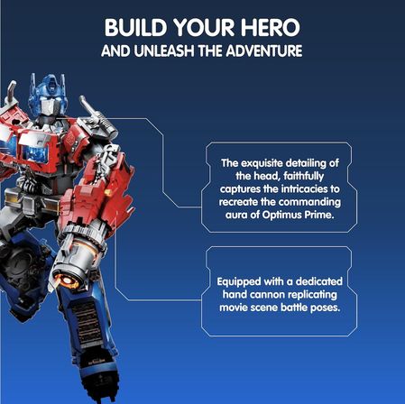 Blokees Transformers Classic Class Optimus Prime Işıklı Tam Hareketli Model Kit Figür