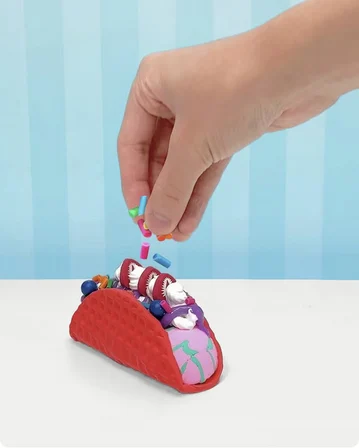 SLIMY Gelateria Tacos DIY Slime Seti Kokulu Yumuşak Eğlenceli Oyuncak 7+ Taco Slime Kiti