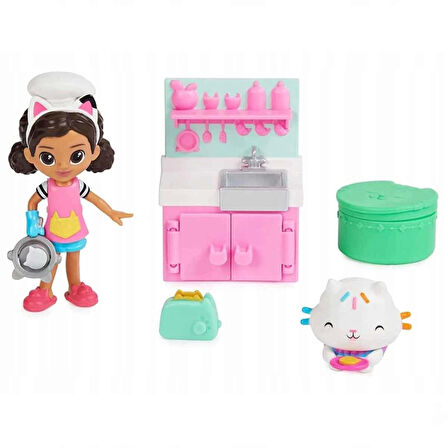 Gabby's Poppenhuis Figürlü Mutfak Seti 6066483