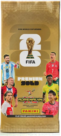 1 Paket Panini FIFA 2026 Adrenalyn XL Premium Gold Kart Seti 14 Kart Koleksiyon Kartı