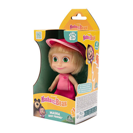 Masha & Koca Ayı - 12 CM Masha Bebek - Tenis Kıyafetli