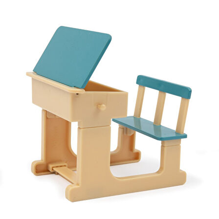 Masha & Koca Ayı 12 CM Masha Bebek ve Kalemli, Silinebilir Tahtası ile Okul Oyun Seti