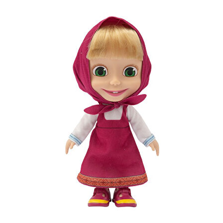 Masha & Koca Ayı Kıyafetleri Değiştirilebilen Masha Bebek Doğum Günü Bebeği - 23 CM - MODEL 1