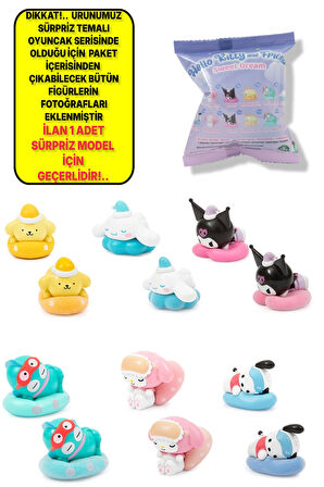 1 ADET Hello Kitty Tatlı Uykular - 1 ADET LÜTFEN DİKKAT 1 ADET SÜRPRİZ FİGÜR GÖNDERİLİYOR!.