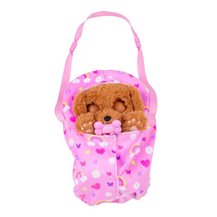 Baby Paws Sesli Yavru Gözleri Açılıp Kapanan Peluş Oyuncak - 1 ADET -  20 cm