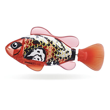 1.8 Metre Derine Dalan Suda Renk Değiştiren Yüzen Pilli Robo Alive Balık - 6.8 CM - 1 ADET - KIRMIZI