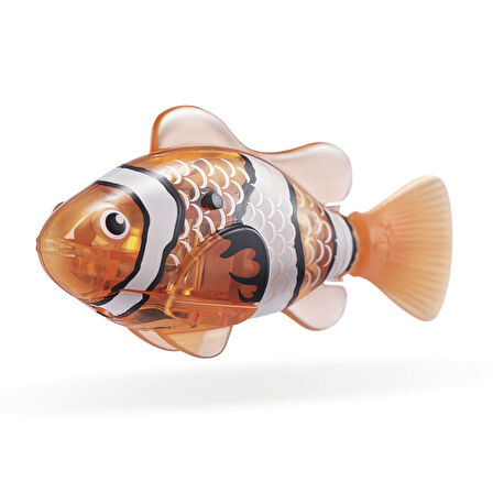 1.8 Metre Derine Dalan Suda Renk Değiştiren Yüzen Pilli Robo Alive Balık - 6.8 CM - 1 ADET - TURUNCU