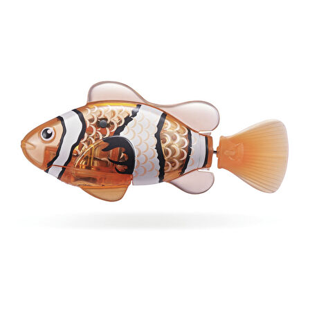 1.8 Metre Derine Dalan Suda Renk Değiştiren Yüzen Pilli Robo Alive Balık - 6.8 CM - 1 ADET - TURUNCU