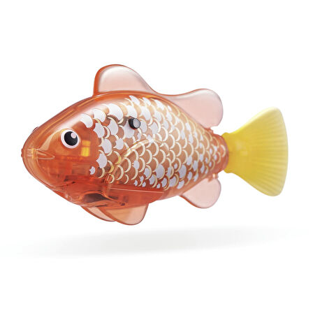 1.8 Metre Derine Dalan Suda Renk Değiştiren Yüzen Pilli Robo Alive Balık - 6.8 CM - 1 ADET - ALTIN