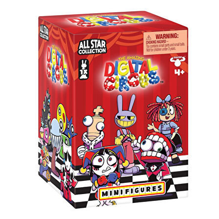 4 ADET Amazing Digital Circus All Star Mini Figür 5 CM 4 Kutu içinde 4 Adet Sürpriz Karakter Geliyor