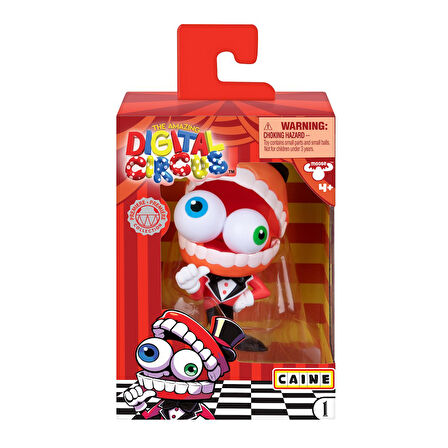 Amazing Digital Circus Caine Vinyl Figür + Koleksiyon Kartı Konuşan Çene Yapping Jaw Özellikli-10 CM