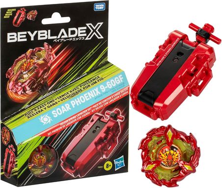 Beyblade X Soar Phoenix 9-60GF Delüks Oyun Seti String Launcher Fırlatıcı Takara Tomy BEY12000