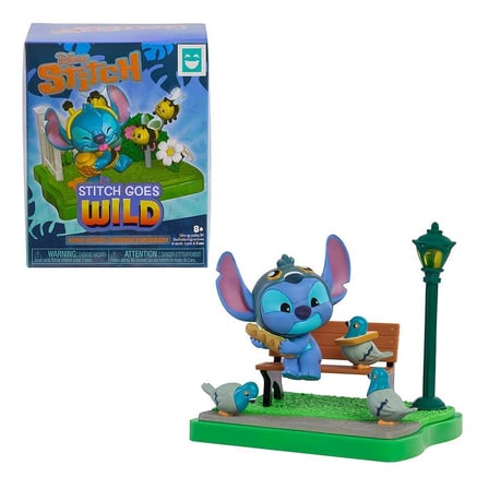Disney Stitch Goes Wild Delüks Sürpriz Paket Mini Sahne Figürü 1 Adet 7,6 cm