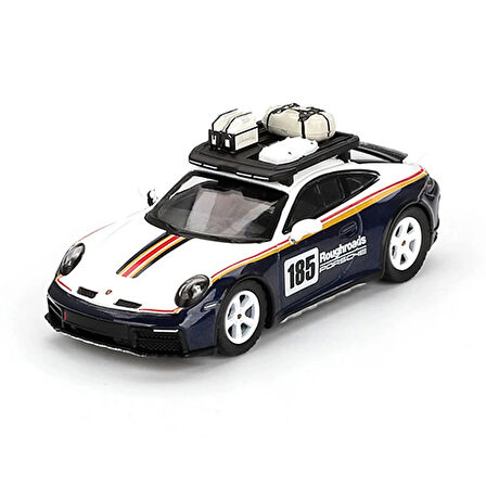 Mini GT 1/64 Porsche 911 Dakar Rallye Design Package White/Gentian Blue Metallic Blister Paket