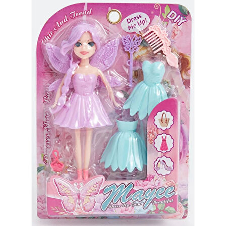 Karteleda Elbiseli Bebek Set