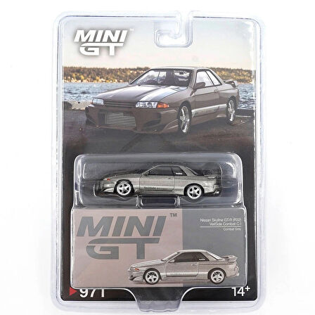 Mini GT 1/64 Nissan Skyline GT-R(R32) Veilside Combat C-I Veilside Combat Grey - Blister Paket