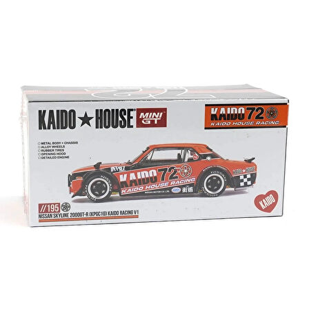 Mini GT 1/64 Kaido House Nissan Skyline 2000GT-R (KPGC10) Kaido Racing V1