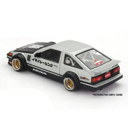 Mini GT Kaido House Toyota AE86 Sprinter Trueno 1/64 Kaido Street V2 Die-Cast Model Araba