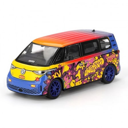 Mini GT 1/64 Volkswagen ID.Buzz KW/BBS Diecast Model Araba Koleksiyonluk Renkli 7,4 cm