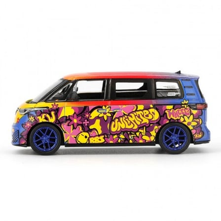 Mini GT 1/64 Volkswagen ID.Buzz KW/BBS Diecast Model Araba Koleksiyonluk Renkli 7,4 cm