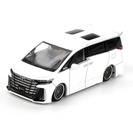 Mini GT Toyota Vellfire 40 KUHL White 1/64 Diecast Koleksiyon Model Araba 7,8 cm