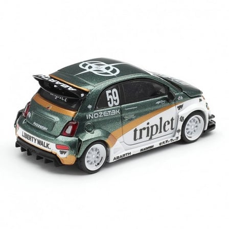 Mini GT 1/64 Abarth 595 LB-WORKS TY Edition Diecast Koleksiyon Model Araba 5,7 cm