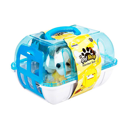 Çantalı Peluş Köpek Veteriner Seti