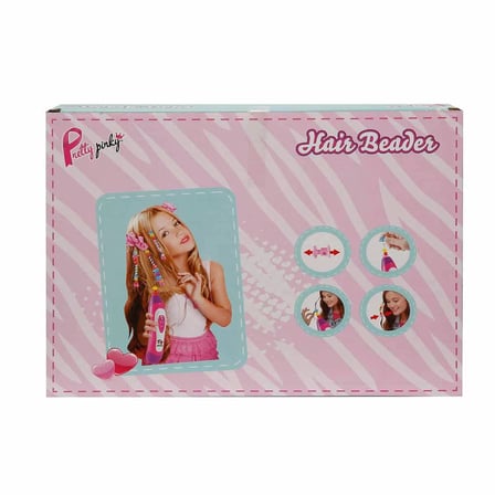 Renkli Boncuklu Saç Tasarım Makinesi Pretty Pinky Kız Çocuk Saç Süsleme Oyun Hobi Seti EğlenceliYeni