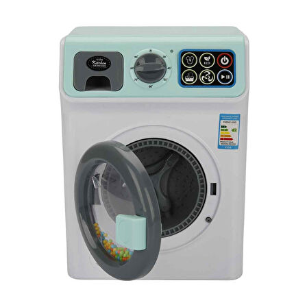 Hommy Sesli ve Işıklı Yeşil Çamaşır Makinesi