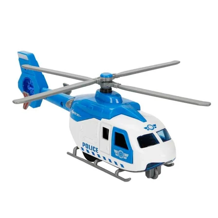Sesli ve Işıklı Çek Bırak Die Cast Helikopter - 20 CM