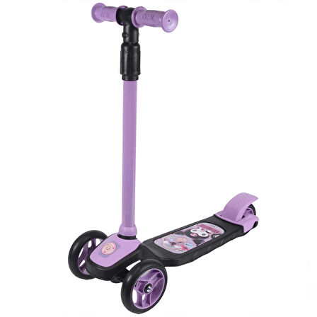 Kuromi Figürlü 3 Tekerlekli Çocuk Scooter - 50 KG TAŞIR