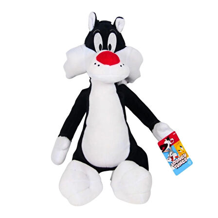 Looney Tunes Çizgi Film Karakteri Sylvester Lisanslı Peluş Oyuncak - 43 cm