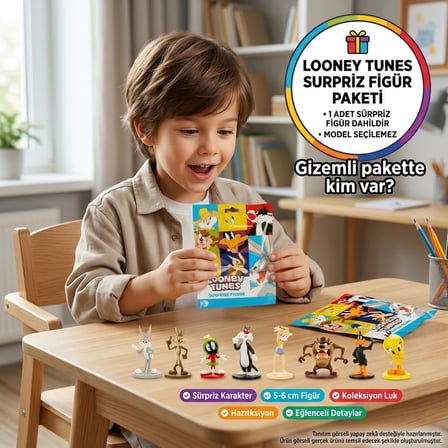 Looney Tunes Sürpriz Figür Paketi 1 Adet Koleksiyonluk Oyuncak Figür 5-6 cm