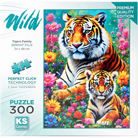 KS Games Tigers Family Puzzle 300 Parça