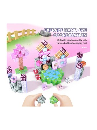 Magnetic Building Küpleri 59 Parça | Güçlü Mıknatıslı Manyetik Blok Küp Seti | STEM
