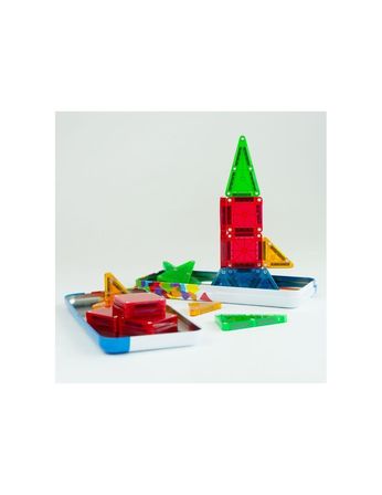 Magnetic Manyetik Tiles MicroMAGS Space 26 Parça 3,75 cm Seyahat Kutulu STEM Montessori Oyuncak 3D