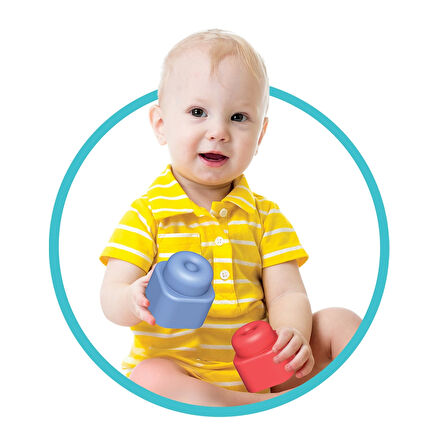 Yumuşak Big Bloklar Kova 18 Parça