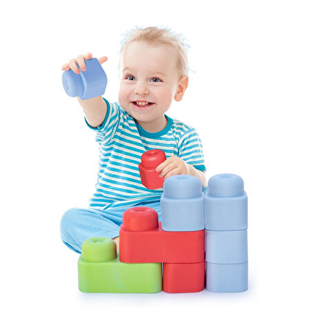 Yumuşak Big Bloklar Çanta 24 Parça