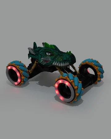 USB Şarjlı Kumandalı Drift Dinozor Araba 1:14 2.4 GHz Işıklı Hızlı Uzaktan Kontrollü Oyuncak Araba