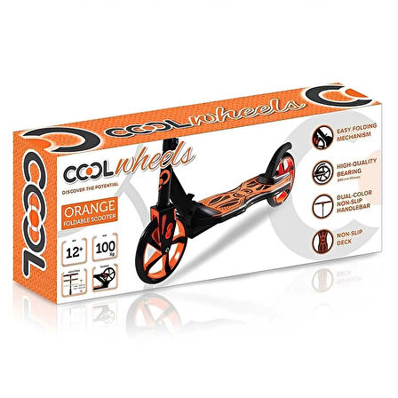 Katlanabilen 2 Tekerlekli Turuncu Renk Scooter - 12 Yaş +