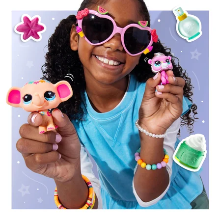 Littlest Pet Shop Pet Pairs Series 4 Elephant Spa Fil Babun Figür Aksesuar Koleksiyon Seti
