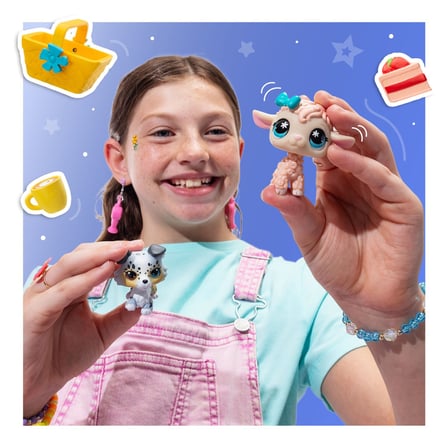 Littlest Pet Shop Cottage Picnic Pet Pair Seri 4 Kuzu Köpek Figür Seti Aksesuar Kartlı 4+