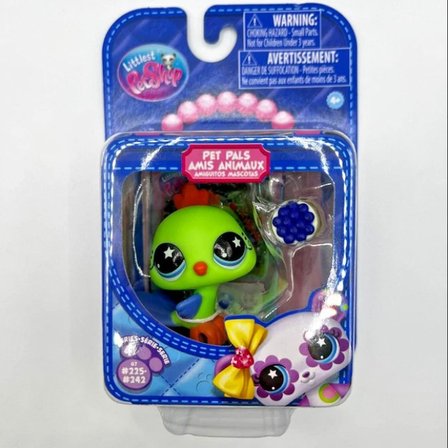 Littlest Pet Shop Seri 4 Tekli Figür Miniş Kuş #232 Koleksiyon Kartlı Orijinal LPS