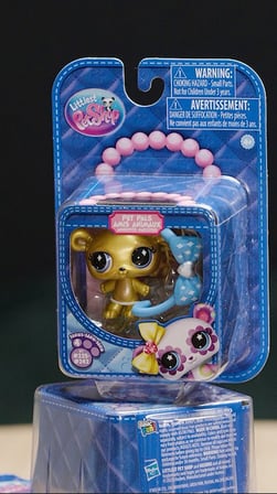Littlest Pet Shop Seri 4 Tekli Figür Miniş Altın Panda #230 Koleksiyon Figür Oyuncak